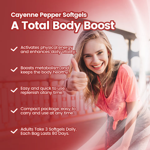 VivoNu Nutrition Cayenne Pepper Softgels Supplement